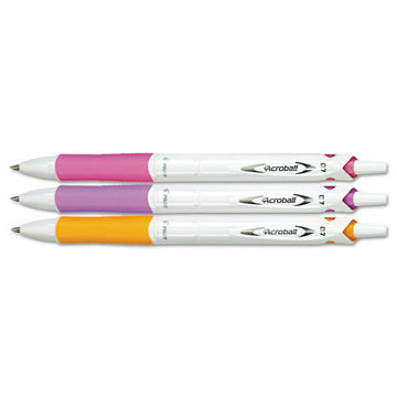Pilot® Acroball Purewhite Advanced Ink Retractable Ballpoint Pen, Fine 0.7 Mm, Black Ink, Assorted Barrel Colors, 3-pack freeshipping - TVN Wholesale